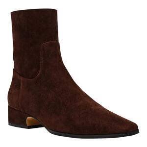 Steve Madden Women's Dusty Suede Block Heel Booties Brown Size 9 M